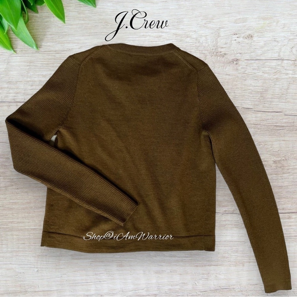 J.Crew Collection *rare* sequin bauble merino wool cardigan sweater - Picture 5 of 10